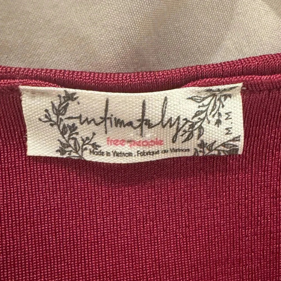 Free People Intimately Turnt Bodysuit in Dark Rhubarb - Picture 7 of 10